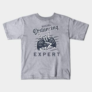 Awesome Social Distancing Expert Gaming Hand Skeleton Kids T-Shirt